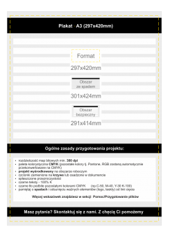 Plakaty reklamowe A3 (297x420 mm) - Przygotowanie projektu